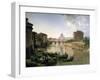 New Rome with the Castel Sant'Angelo, 1825-Silvestr Fedosievich Shchedrin-Framed Giclee Print