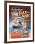 New Route to the Isle of Man Via Heysham on the Fast Turbine Steamer Manxman-Herbert Steventon-Framed Art Print