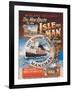 New Route to the Isle of Man Via Heysham on the Fast Turbine Steamer Manxman-Herbert Steventon-Framed Art Print