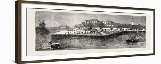 New Russian Battery on the South Side of the Mouth of the Danube-null-Framed Giclee Print