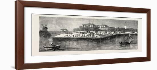 New Russian Battery on the South Side of the Mouth of the Danube-null-Framed Giclee Print