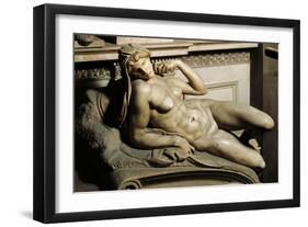 New Sacristy in Medici Chapel of Basilica of San Lorenzo in Florence, Aurora-null-Framed Giclee Print