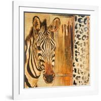 New Safari on Gold Square I-Patricia Pinto-Framed Premium Giclee Print