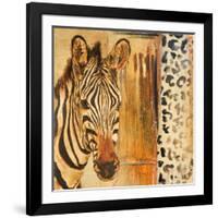 New Safari on Gold Square I-Patricia Pinto-Framed Premium Giclee Print