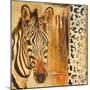 New Safari on Gold Square I-Patricia Pinto-Mounted Art Print