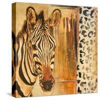 New Safari on Gold Square I-Patricia Pinto-Stretched Canvas