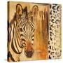 New Safari on Gold Square I-Patricia Pinto-Stretched Canvas