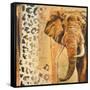 New Safari on Gold Square IV-Patricia Pinto-Framed Stretched Canvas