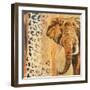 New Safari on Gold Square IV-Patricia Pinto-Framed Art Print