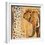 New Safari on Gold Square IV-Patricia Pinto-Framed Art Print