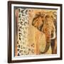 New Safari on Gold Square IV-Patricia Pinto-Framed Art Print
