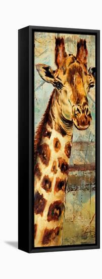 New Safari on Teal I-Patricia Pinto-Framed Stretched Canvas