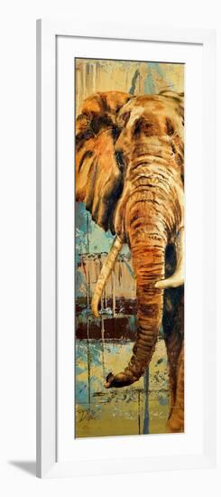New Safari on Teal II-Patricia Pinto-Framed Art Print