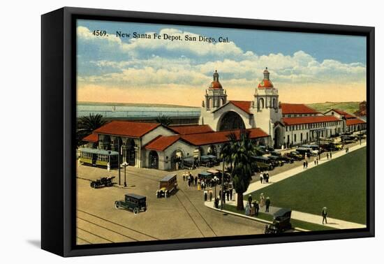 New Santa Fe Depot, San Diego, California, C.1915-30-null-Framed Stretched Canvas