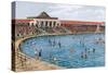 New Sea Bathing Lake, Southport-Alfred Robert Quinton-Stretched Canvas