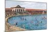 New Sea Bathing Lake, Southport-Alfred Robert Quinton-Mounted Giclee Print