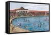 New Sea Bathing Lake, Southport-Alfred Robert Quinton-Framed Stretched Canvas