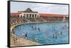 New Sea Bathing Lake, Southport-Alfred Robert Quinton-Framed Stretched Canvas