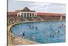 New Sea Bathing Lake, Southport-Alfred Robert Quinton-Stretched Canvas