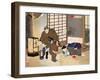 New Selections of Eastern Brocade Pictures - Sakura Sogoro and Family-Yoshitoshi Tsukioka-Framed Giclee Print