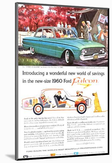 New-Size 1960 Ford Falcon-null-Mounted Art Print