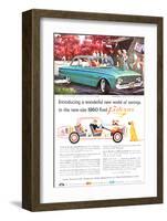 New-Size 1960 Ford Falcon-null-Framed Art Print