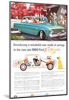 New-Size 1960 Ford Falcon-null-Mounted Art Print