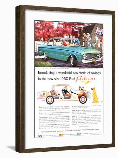 New-Size 1960 Ford Falcon-null-Framed Art Print