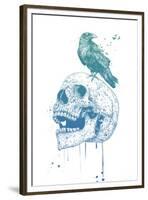 New Skull (Blue)-Balazs Solti-Framed Premium Giclee Print