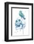 New Skull (Blue)-Balazs Solti-Framed Art Print