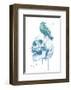 New Skull (Blue)-Balazs Solti-Framed Art Print