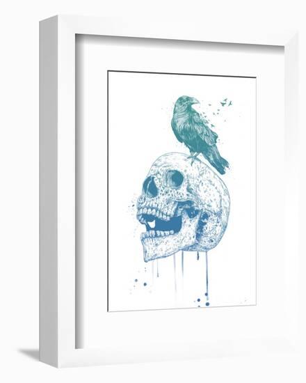 New Skull (Blue)-Balazs Solti-Framed Art Print