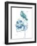 New Skull (Blue)-Balazs Solti-Framed Art Print