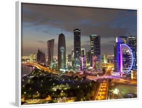 New Skyline of the West Bay Central Financial District, Doha, Qatar, Middle East-Gavin Hellier-Framed Photographic Print