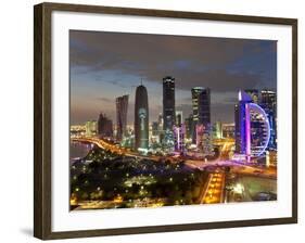 New Skyline of the West Bay Central Financial District, Doha, Qatar, Middle East-Gavin Hellier-Framed Photographic Print