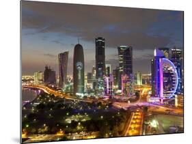 New Skyline of the West Bay Central Financial District, Doha, Qatar, Middle East-Gavin Hellier-Mounted Photographic Print