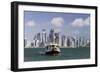 New Skyline of the West Bay Central Financial District of Doha, Qatar, Middle East-Gavin-Framed Photographic Print