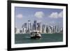 New Skyline of the West Bay Central Financial District of Doha, Qatar, Middle East-Gavin-Framed Photographic Print