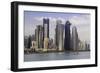 New Skyline of the West Bay Central Financial District of Doha, Qatar, Middle East-Gavin-Framed Photographic Print