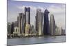 New Skyline of the West Bay Central Financial District of Doha, Qatar, Middle East-Gavin-Mounted Photographic Print