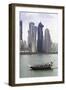 New Skyline of the West Bay Central Financial District of Doha, Qatar, Middle East-Gavin-Framed Photographic Print