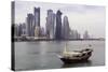 New Skyline of the West Bay Central Financial District of Doha, Qatar, Middle East-Gavin-Stretched Canvas