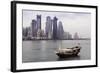 New Skyline of the West Bay Central Financial District of Doha, Qatar, Middle East-Gavin-Framed Photographic Print