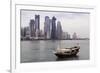 New Skyline of the West Bay Central Financial District of Doha, Qatar, Middle East-Gavin-Framed Photographic Print