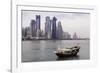 New Skyline of the West Bay Central Financial District of Doha, Qatar, Middle East-Gavin-Framed Photographic Print