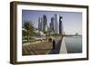 New Skyline of the West Bay Central Financial District of Doha, Qatar, Middle East-Gavin-Framed Photographic Print