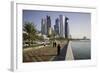 New Skyline of the West Bay Central Financial District of Doha, Qatar, Middle East-Gavin-Framed Photographic Print