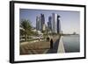 New Skyline of the West Bay Central Financial District of Doha, Qatar, Middle East-Gavin-Framed Photographic Print