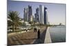 New Skyline of the West Bay Central Financial District of Doha, Qatar, Middle East-Gavin-Mounted Photographic Print