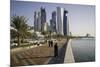 New Skyline of the West Bay Central Financial District of Doha, Qatar, Middle East-Gavin-Mounted Photographic Print